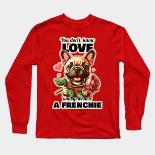French Bulldog Valentine's day Long Sleeve T-Shirt